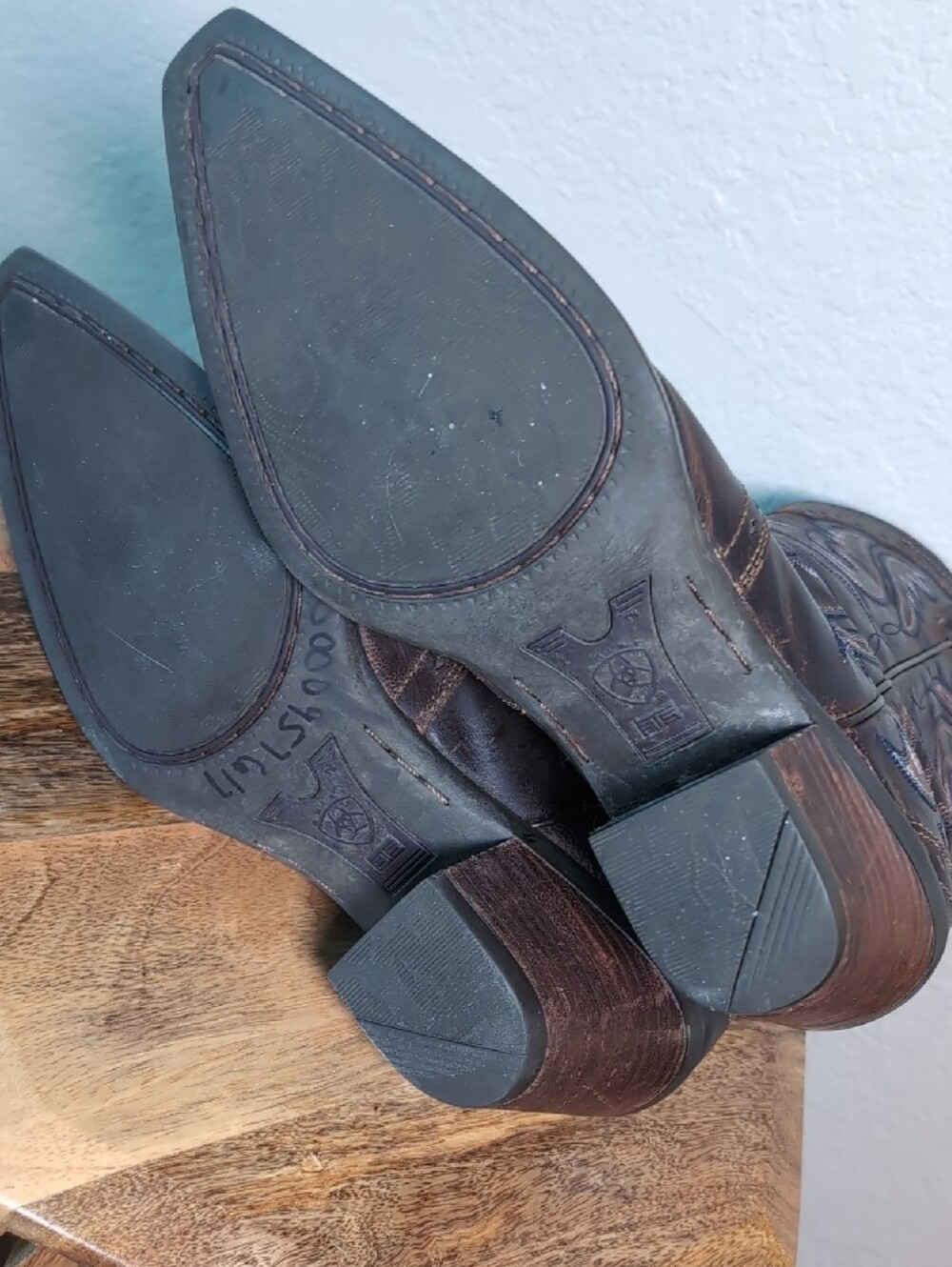Ariat Heritage X-Toe Dark Brown Leather Western Cowgirl Boots - Picture 11 of 14